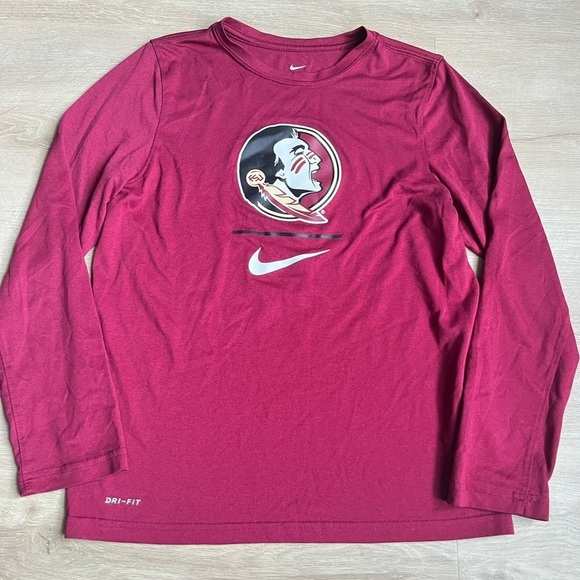 Nike Other - NIKE DRI-FIT Florida State University Seminoles Long Sleeve The Nike Tee SZ L